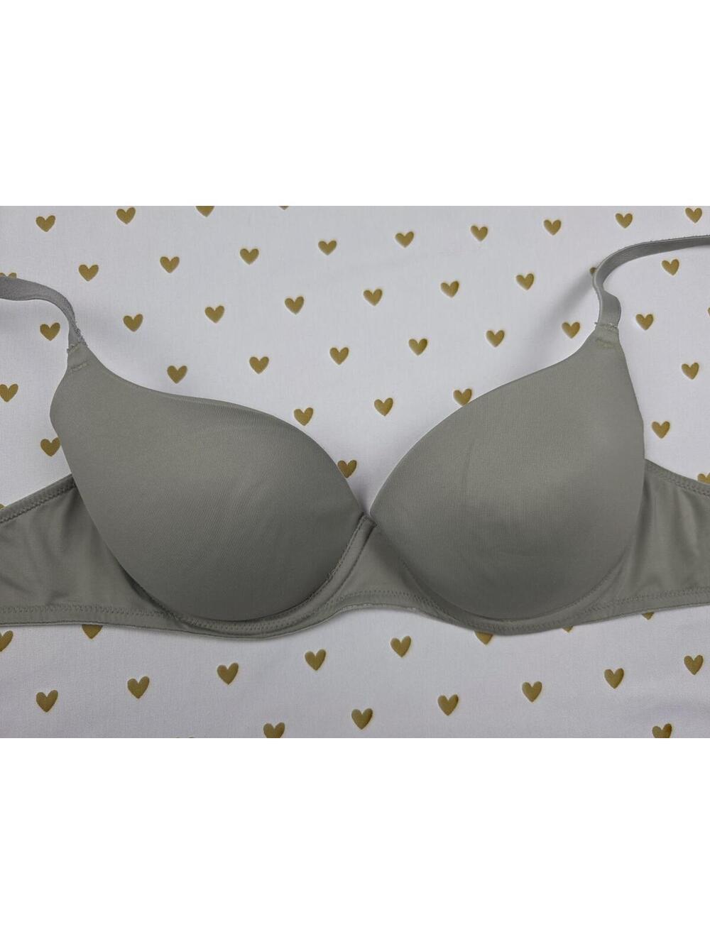 Victorias Secret PINK Olive Green 32C Wear everywhere Lightly Lined Bra